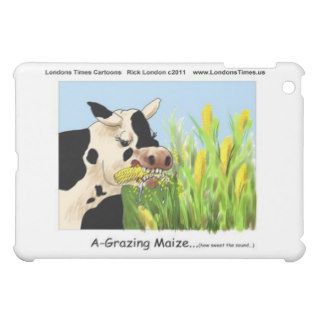 Agrazing Maize (Funny Cow Gifts Cards Etc) iPad Mini Cases