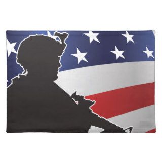 United States, Patriot, Flag and Military Place Mats