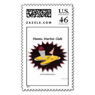 Retro Atomic 50s Design USPS Stamp