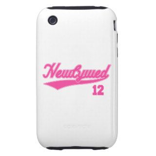 Newlywed 12 (Baseball Script Pink) Tough iPhone 3 Case