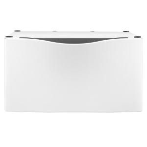 Laundry 123 15 in. Laundry Pedestal with Storage Drawer in White XHP1550VW