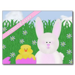 Cute Happy Easter Postcard