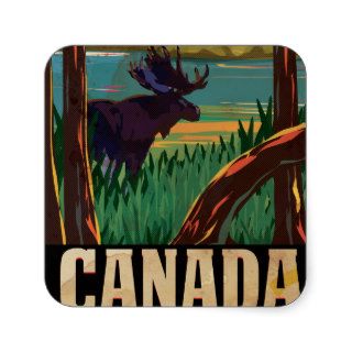 Canada Vintage Travel Poster Sticker