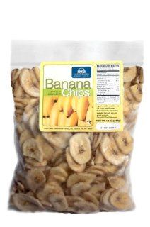 Great Lakes Int'l Trading Banana Chips (2   12oz Ziplock Bags)  Bananas Produce  Grocery & Gourmet Food