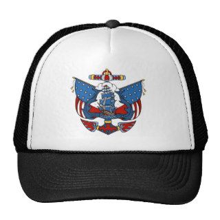 Vintage USA Nautical Tattoo Art Trucker Hat