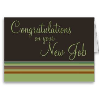 Congratulations on your New Job Greeting Card