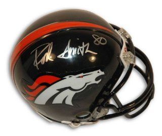 Autographed Rod Smith Denver Broncos Mini Helmet Sports Collectibles