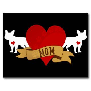 French Bulldog Mom [Tattoo style] Postcards