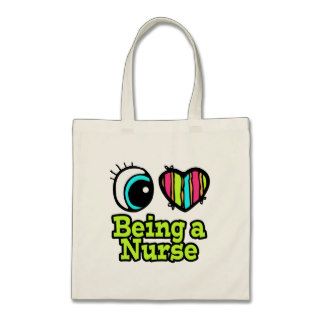 Bright Eye Heart I Love Being a Nurse Bag