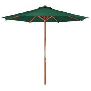 Home Decorators Collection 9 ft. Pulley Patio Umbrella in Green DISCONTINUED 0159800610