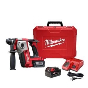 Milwaukee M18 18 Volt Lithium Ion 5/8 in. Cordless SDS Plus Rotary Hammer Kit 2612 22