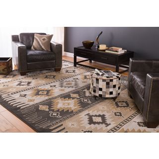 Meticulously Woven Black/Grey Southwestern Aztec Nomad Area Rug (7'9 x 11'2) 7x9   10x14 Rugs