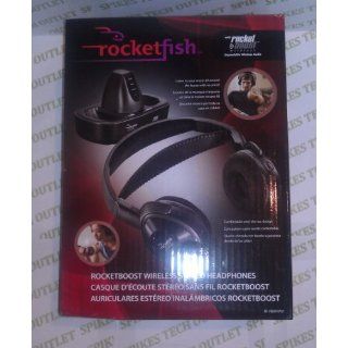 Rocketfish RF RBWHP01 Rocketboost Wireless Stereo Headphones Electronics