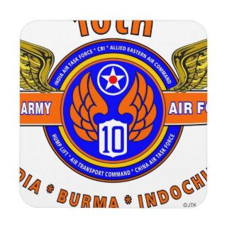 10TH ARMY AIR FORCE "ARMY AIR CORPS" WW II COASTER