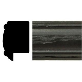 13/16 in. x 1 1/4 in. x 8 ft. Ash Black Finish Picture Frame Moulding 59504 162