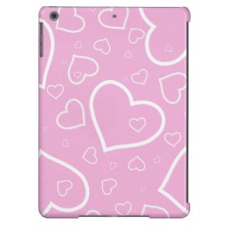 Cute Heart Patterned iPad Air Case in Pink