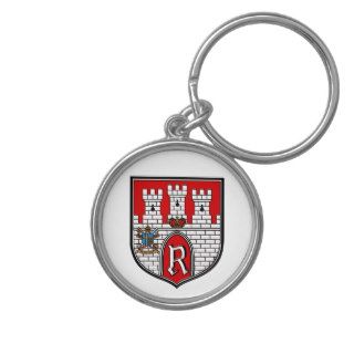 Letter R Castle Premium Keychain / Keyring