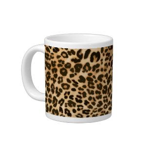 Leopard Print Background Extra Large Mugs