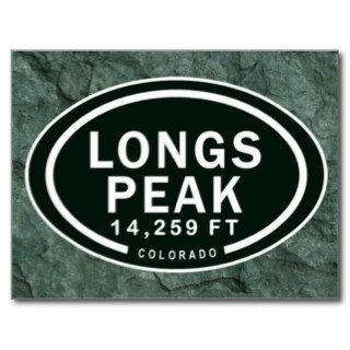 Longs Peak 14,259 FT CO Mountain Postcard