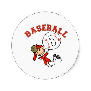 Stick Figure Baseball Stickers
