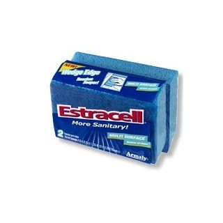 Estracell Wedge Edge Multi Surface Scrub Sponge 2pk~Pack of 3  