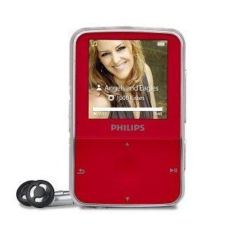 Philips GoGear ViBE 4GB USB 2.0  Digital Music/Video FM Player & Voice Recorder w/1.5" LCD (Red)   Players & Accessories