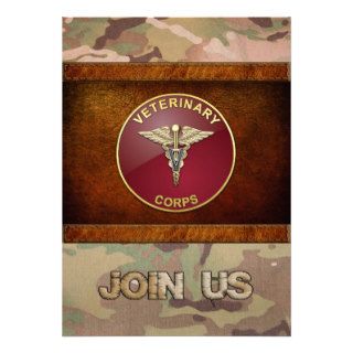 [100] Veterinary Corps (VC) Branch Plaque Card
