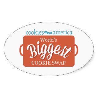 Cookies Across America Oval Sticker