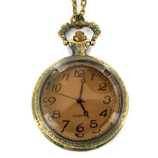 West Coast Jewelry Antiqued Bronze Colored Clock Necklace West Coast Jewelry Fashion Necklaces