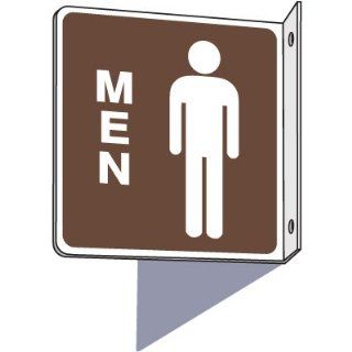 Emedco Men's 2 Way Restroom Sign Industrial Warning Signs