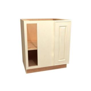 Home Decorators Collection 30x34.5x24 in. Assembled Base Blind Corner Left Cabinet with Full Height Door in Holden Bronze Glaze BBCU39L HBG