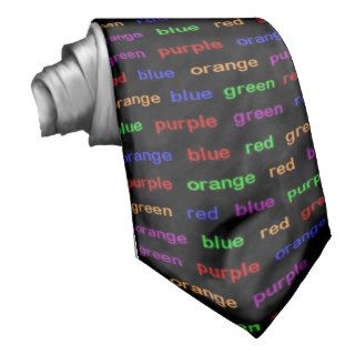 The Stroop Effect Tie   Customized