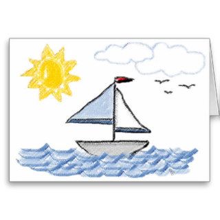 Sail Away Birthday Greeting Card
