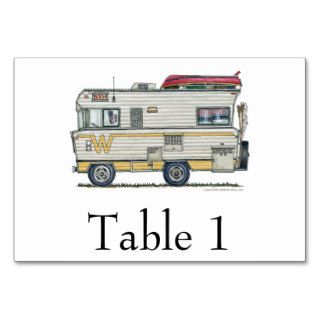 Winnebago Camper RV Apparel Table Cards