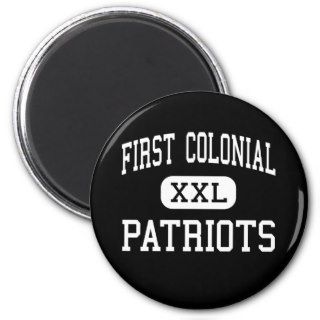First Colonial   Patriots   High   Virginia Beach Fridge Magnet