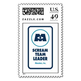Monsters, Inc. "Scream Team Leader" sign Disney Postage Stamps