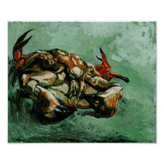 Van Gogh Crab on Its Back (F605)Fine Art Poster