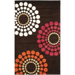 Handmade Soho Celeste Brown New Zealand Wool Rug (3'6 x 5'6') Safavieh 3x5   4x6 Rugs