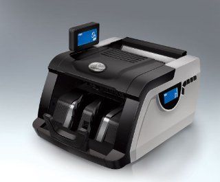 WCI Professional Electronic Money/Cash Bill Counter With 2 Side LCD Displays   Automatic UV, IR, MG1 And MG2 Magnetic Counterfeit Detection   For Retail Stores, Offices and Institutions 