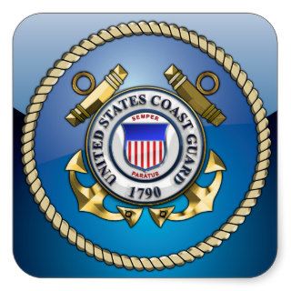 U.S. Coast Guard Emblem Stickers