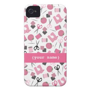 Pink Sewing iPhone 4 Case Mate Barely There™