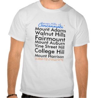 Seven Hills of Cincinnati Tshirt