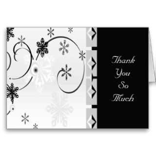 Black & White Snowflake Wonderland Set Card