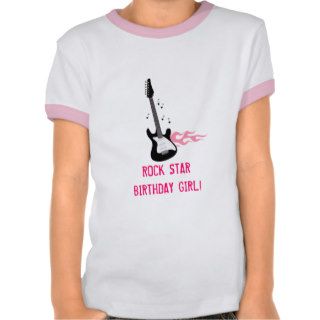 Pink Rock Star Guitar Shirt   Choose Size