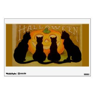 Black cats Halloween Room Graphics