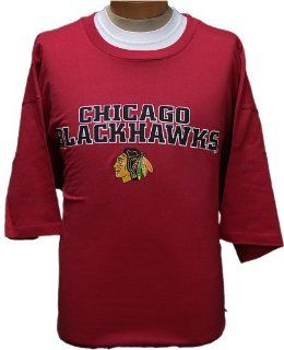 5XL Tall NHL Chicago Blackhawks Red Short Sleeve T shirt 5XLT  Sports Fan Apparel  Sports & Outdoors
