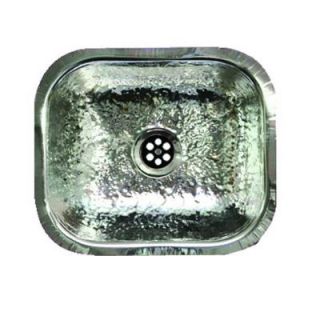 Whitehaus Undermount Hammered Stainless Steel 13.75x11.5x5 0 Hole Single Bowl Bar Sink DISCONTINUED WH690ABB HASS