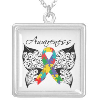 Autism Awareness Tattoo Butterfly Pendants