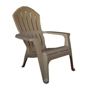 Adams Manufacturing RealComfort Mushroom Patio Adirondack Chair 8371 60 4300