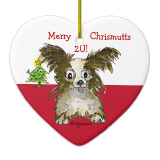 Cute Cartoon Puppy Dog Heart Ornament